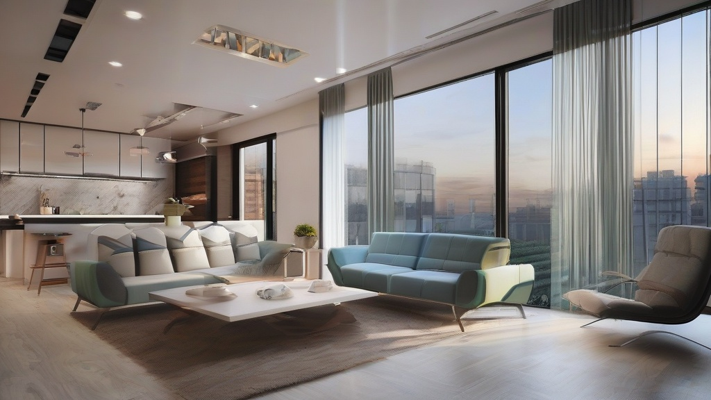 小户型客厅逆袭指南：工业风瓷砖+极简吊顶的黄金组合