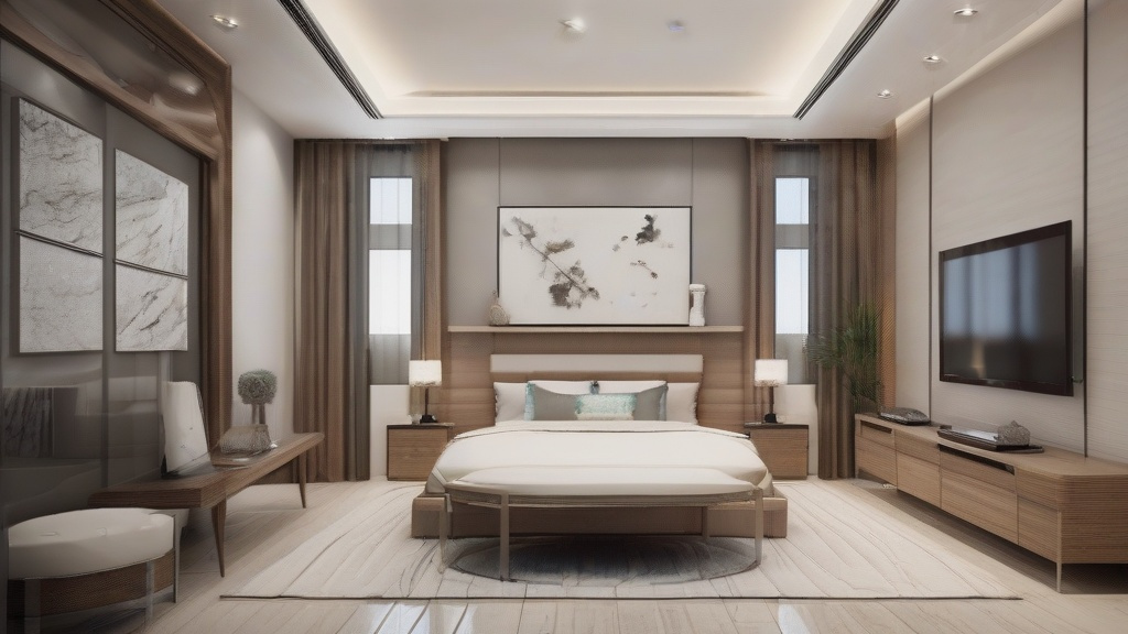 卧室装修新趋势：工业风吊顶与北欧美学的碰撞融合